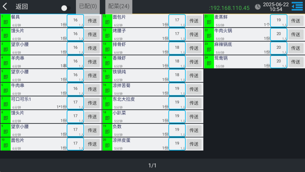 配菜模式